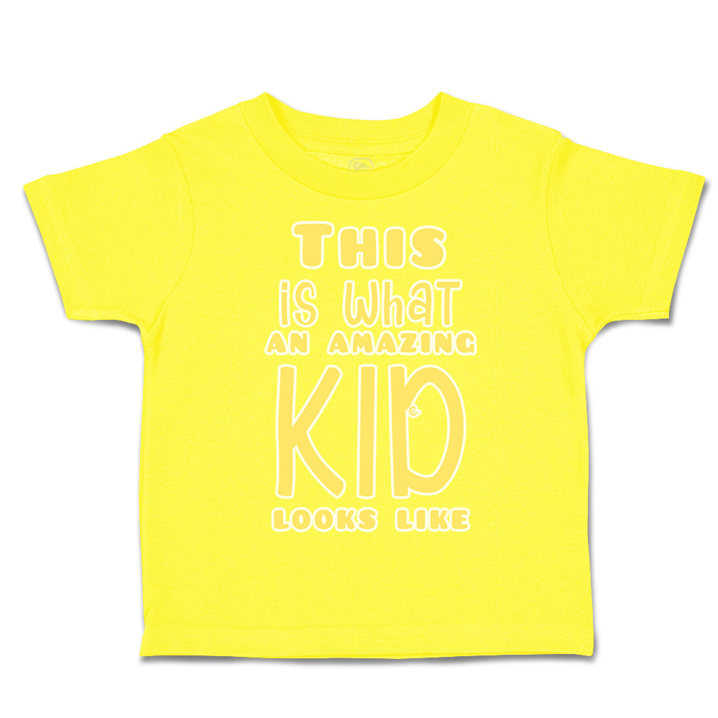 Toddler T-Shirt This Is What An Amazing Kid Looks like Cotton Boy & Girl Clothes - Picture 14 of 14