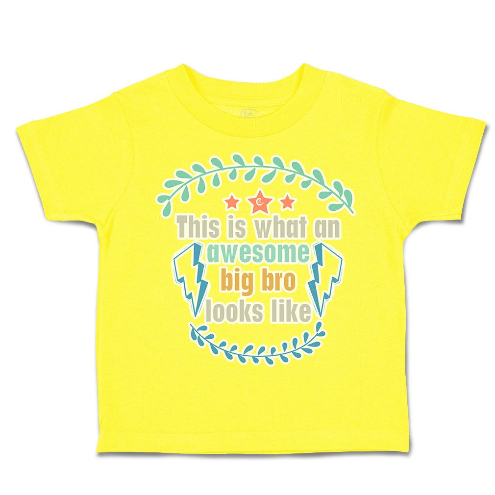 Toddler T-Shirt What An Awesome Big Brother Looks like Cotton Boy & Girl Clothes - Picture 14 of 14