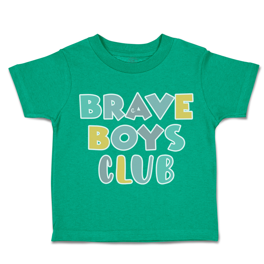 Toddler T-Shirt Brave Boys Club Cotton Boy & Girl Clothes Funny Tee - Picture 8 of 14