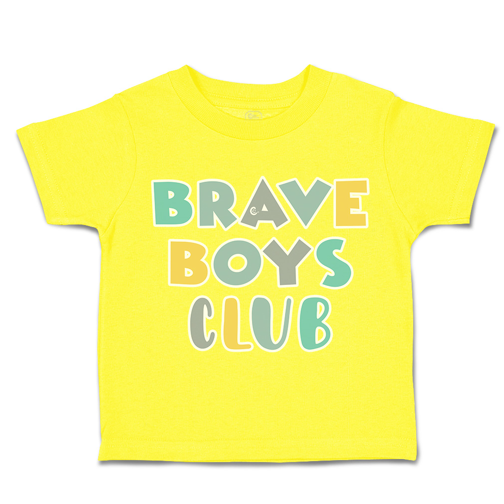 Toddler T-Shirt Brave Boys Club Cotton Boy & Girl Clothes Funny Tee - Picture 14 of 14