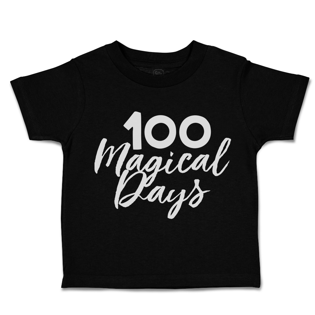 Toddler T-Shirt 100 Magical Days Back to Class Boy & Girl Clothes Baby Funny Tee - Picture 8 of 14