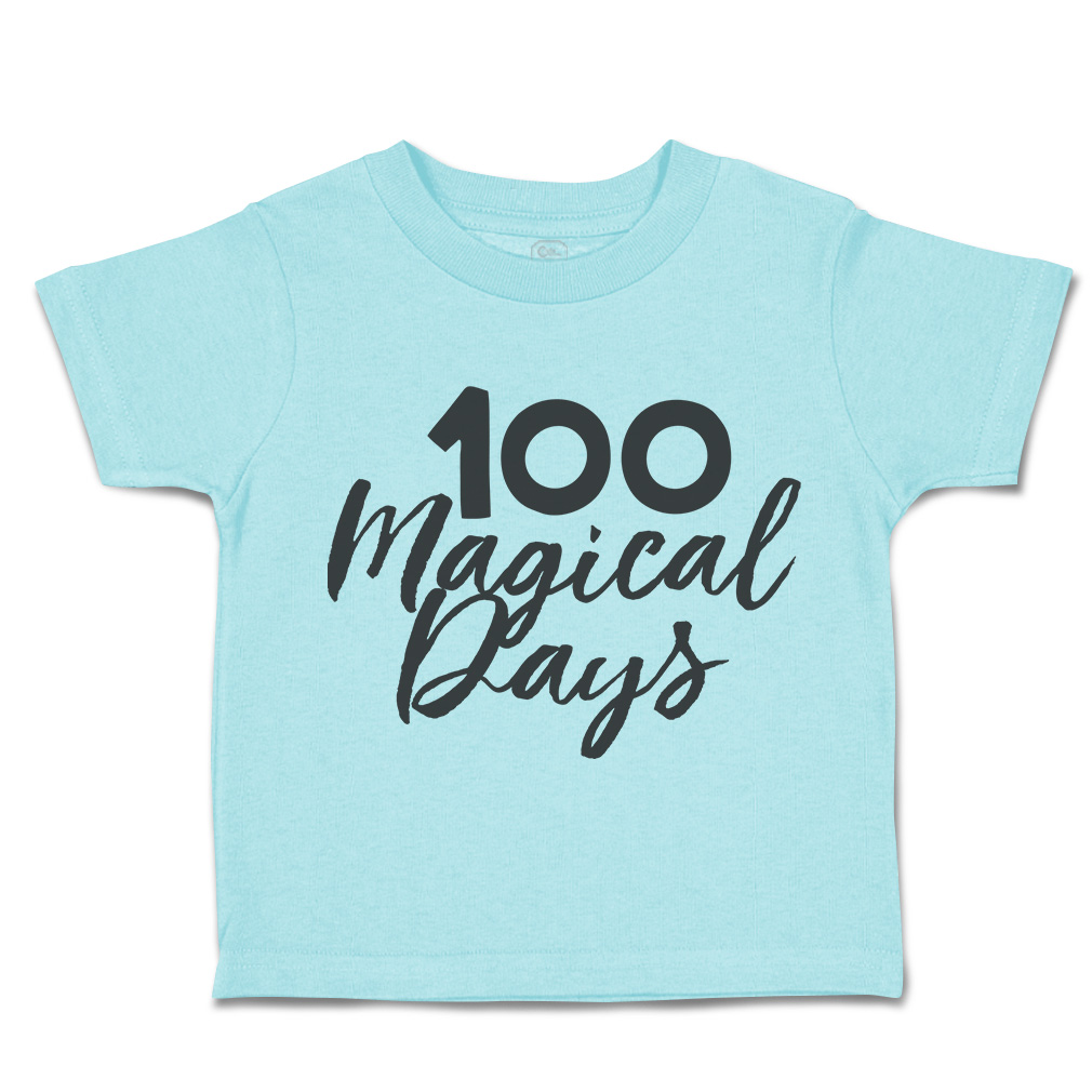 Toddler T-Shirt 100 Magical Days Back to Class Boy & Girl Clothes Baby Funny Tee - Picture 6 of 14