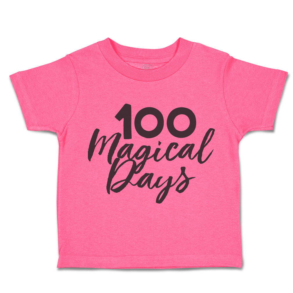 Toddler T-Shirt 100 Magical Days Back to Class Boy & Girl Clothes Baby Funny Tee - Picture 7 of 14