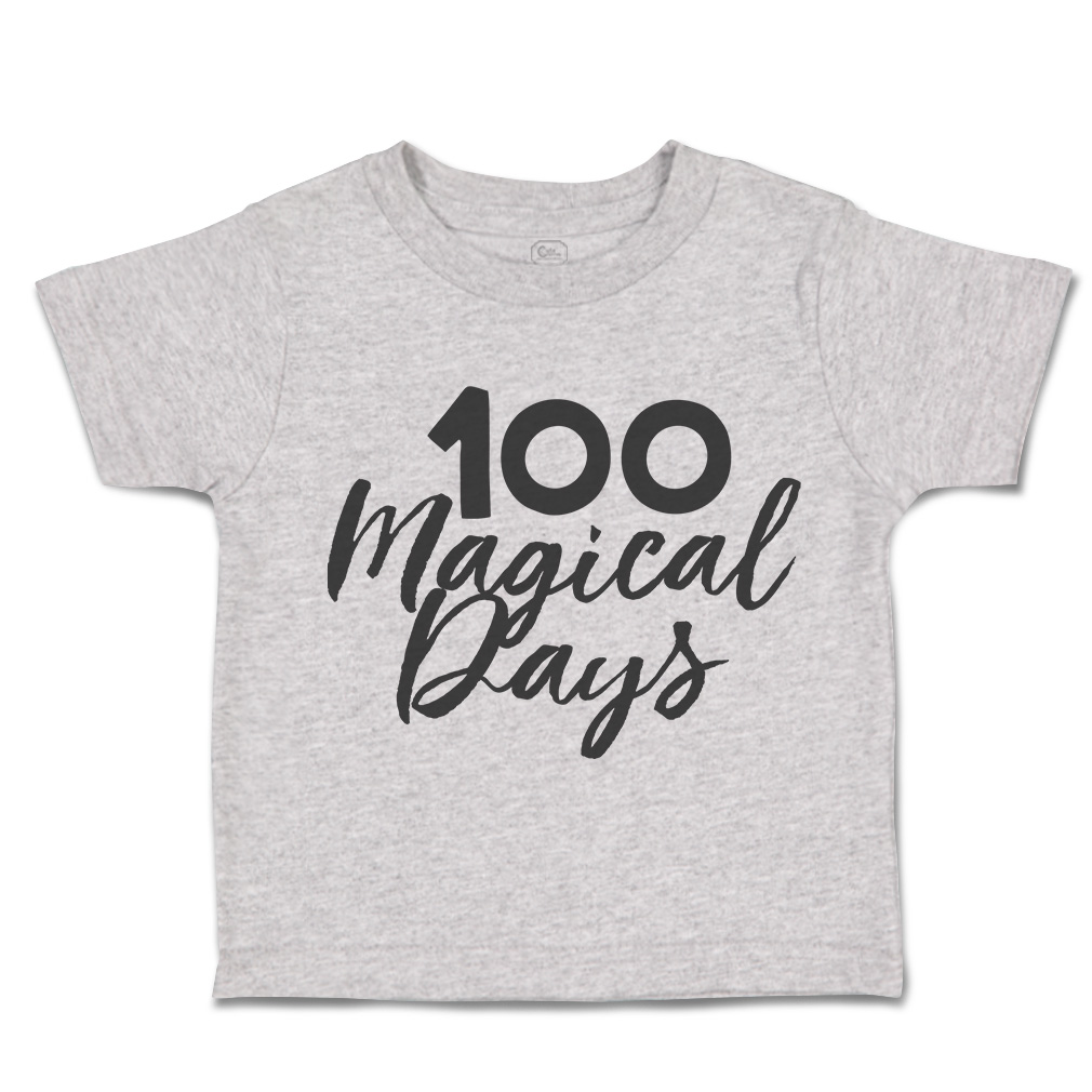 Toddler T-Shirt 100 Magical Days Back to Class Boy & Girl Clothes Baby Funny Tee - Picture 11 of 14