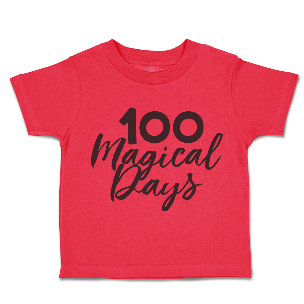 Toddler T-Shirt 100 Magical Days Back to Class Boy & Girl Clothes Baby Funny Tee - Picture 12 of 14