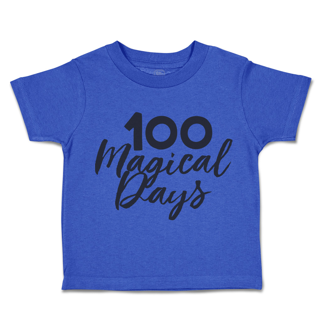 Toddler T-Shirt 100 Magical Days Back to Class Boy & Girl Clothes Baby Funny Tee - Picture 13 of 14