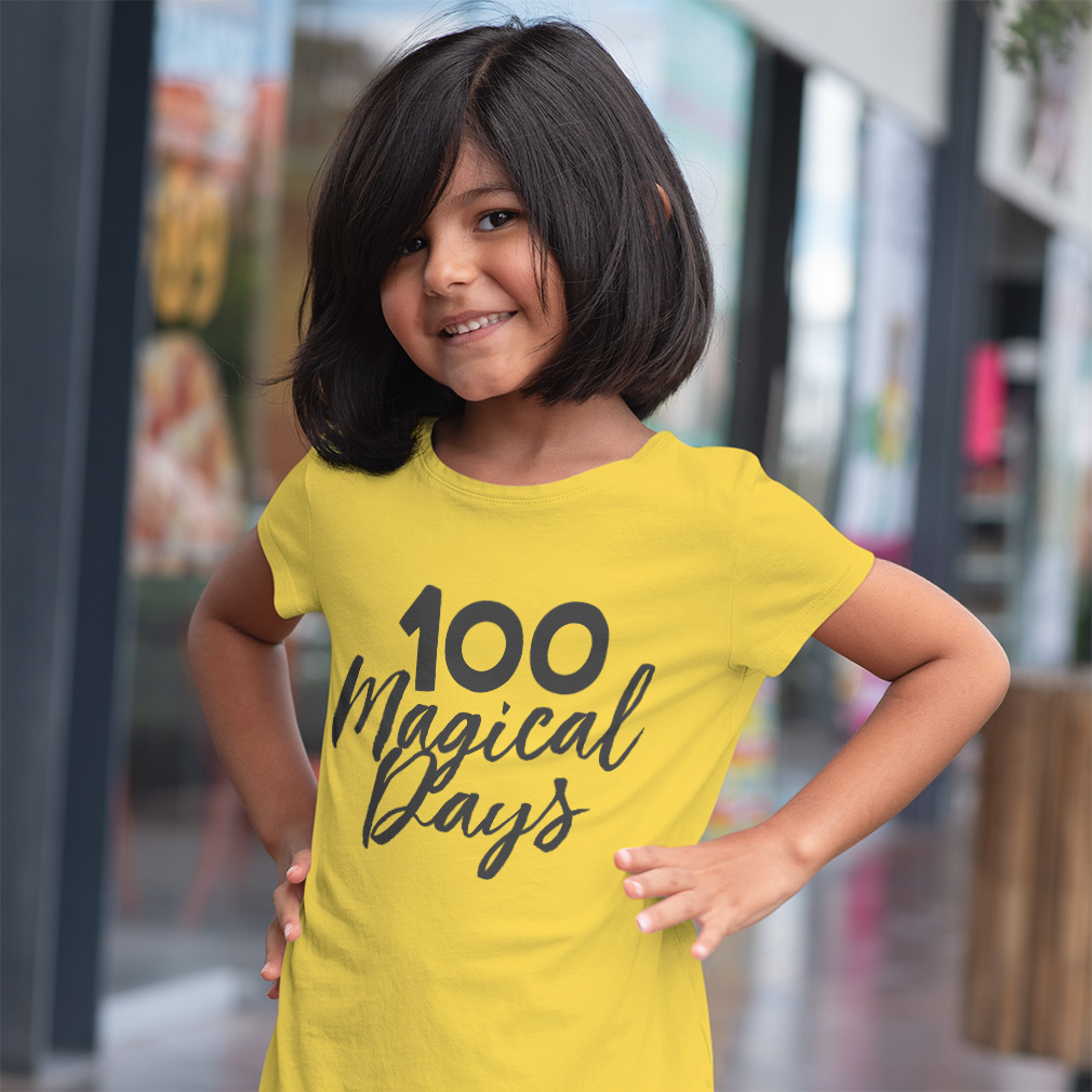 Toddler T-Shirt 100 Magical Days Back to Class Boy & Girl Clothes Baby Funny Tee - Picture 2 of 14