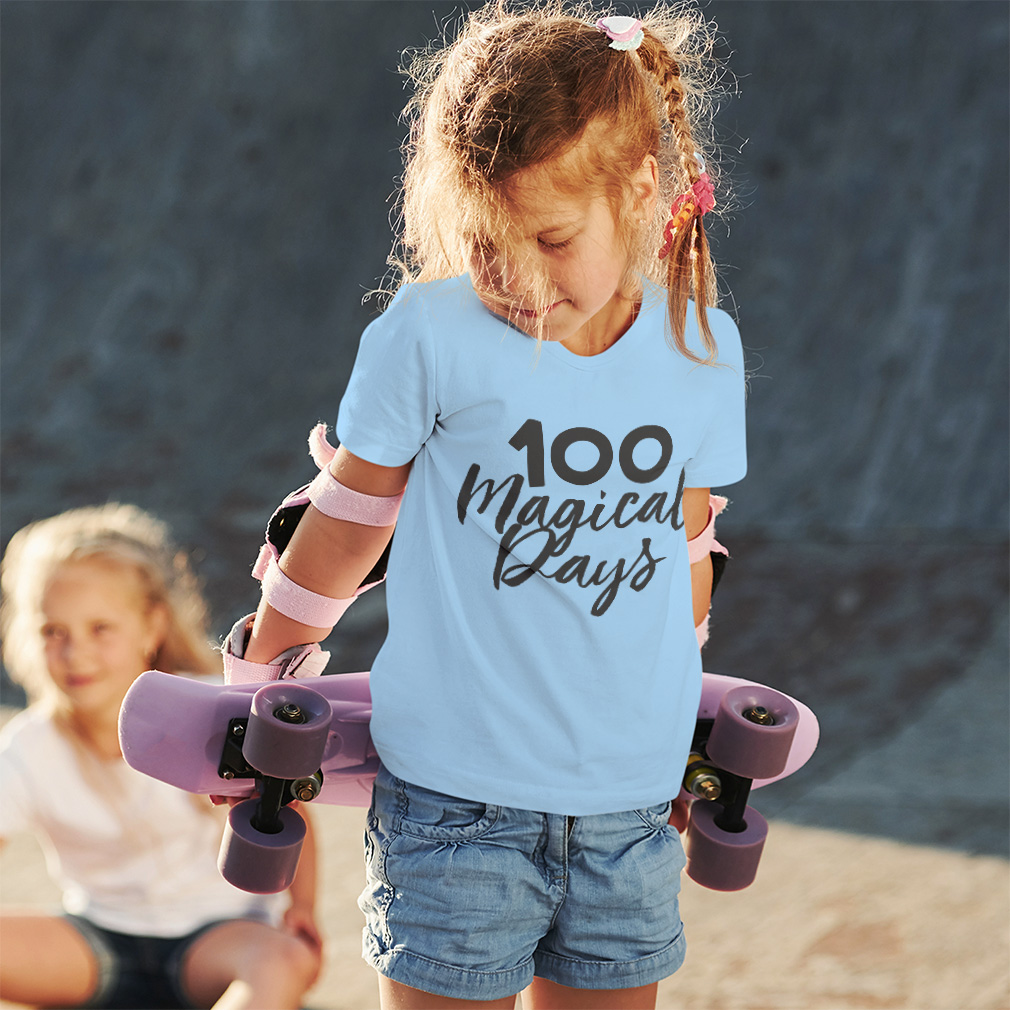 Toddler T-Shirt 100 Magical Days Back to Class Boy & Girl Clothes Baby Funny Tee - Picture 3 of 14