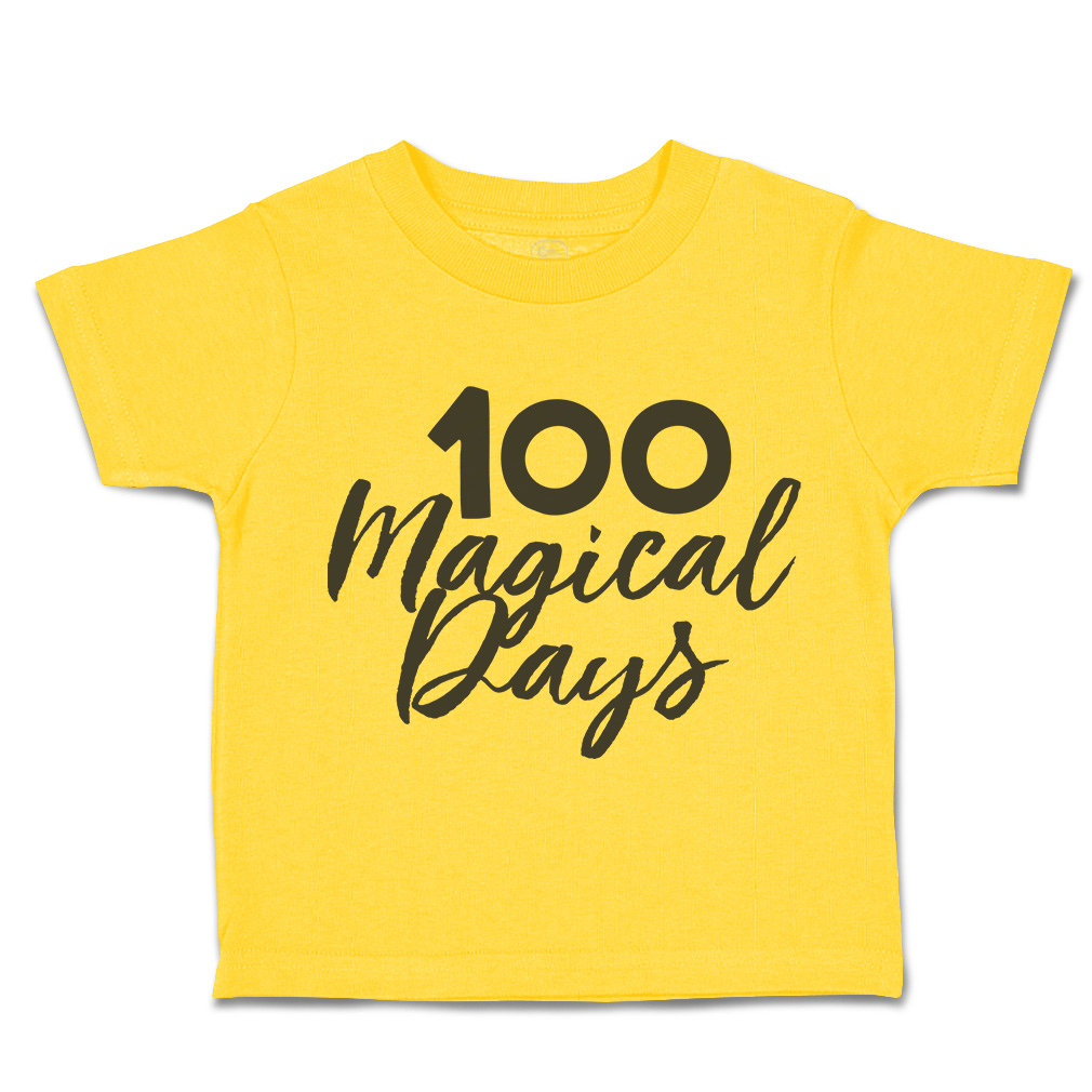 Toddler T-Shirt 100 Magical Days Back to Class Boy & Girl Clothes Baby Funny Tee - Picture 14 of 14