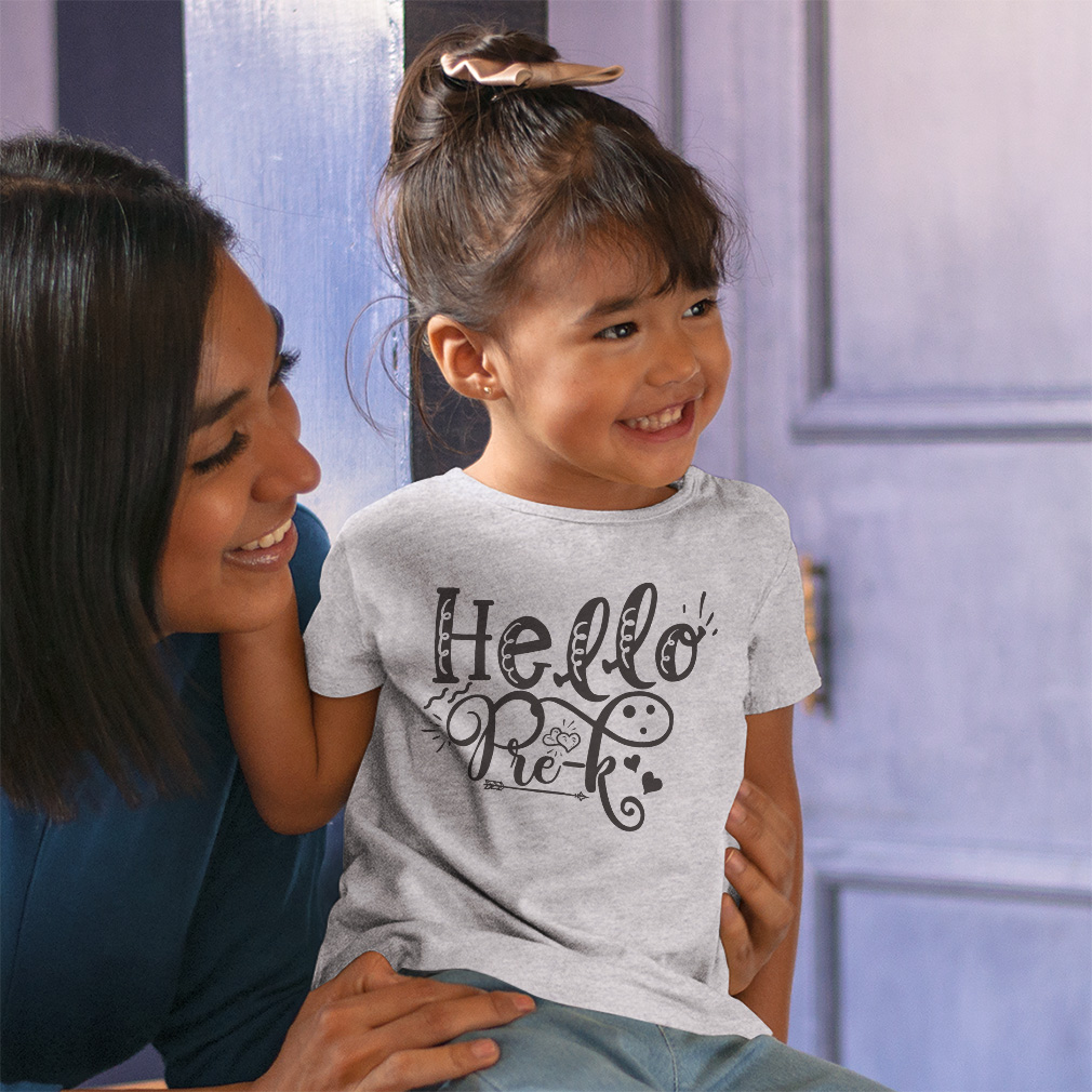 Toddler T-Shirt Hello Pre-K Style A Cotton Back to Class Boy & Girl Clothes - Picture 4 of 14
