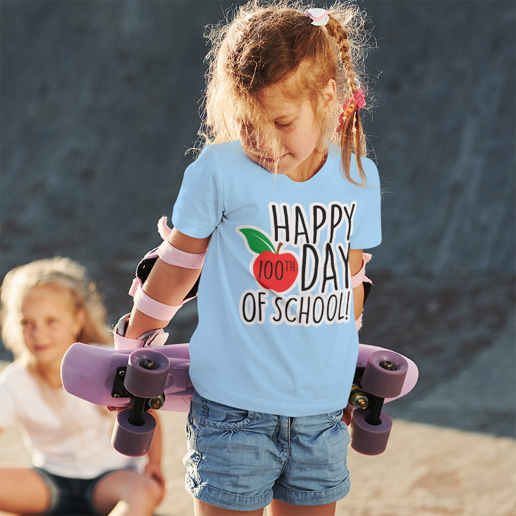 Toddler T-Shirt Happy 100Th Day of School Back to Class Boy & Girl Clothes - Picture 2 of 14