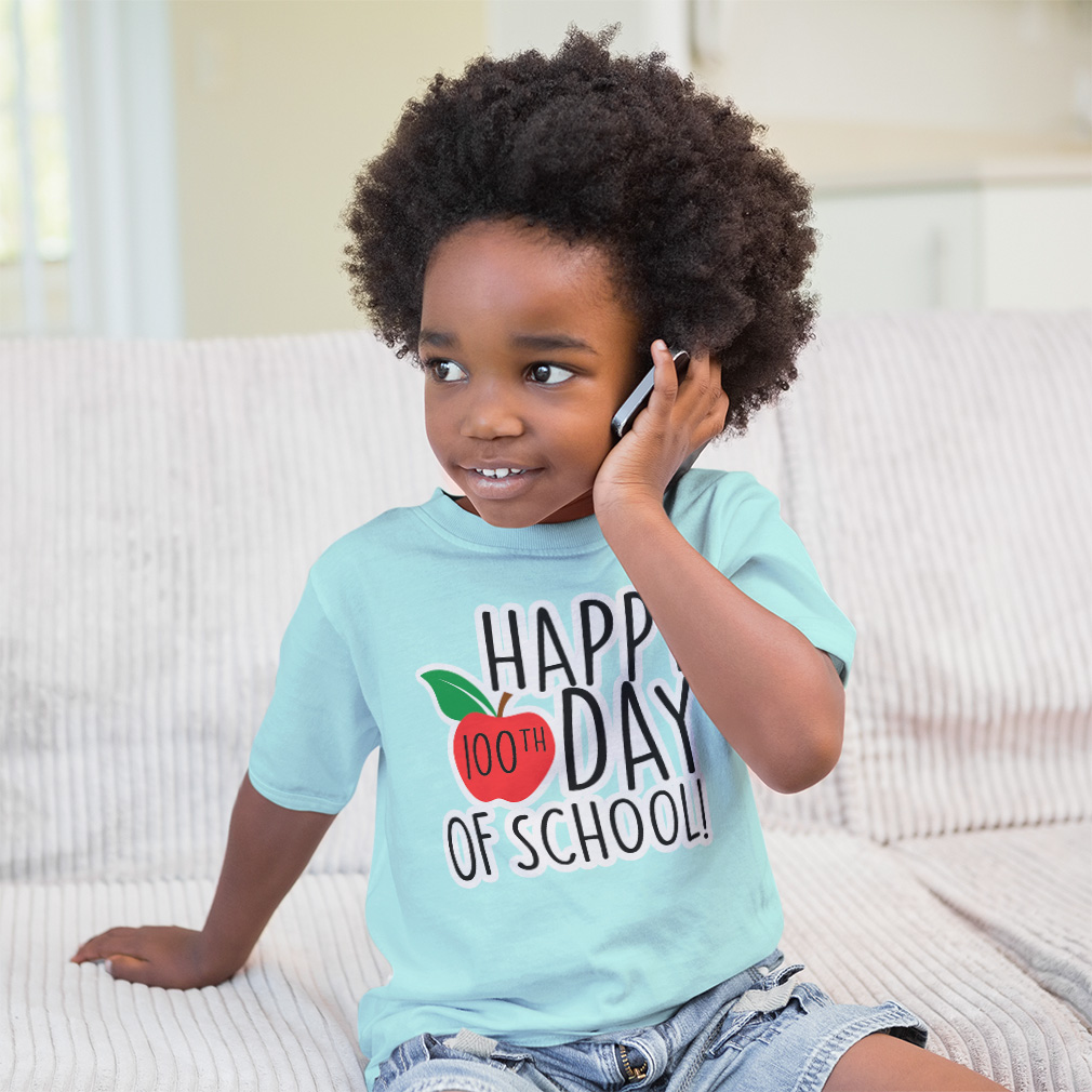 Toddler T-Shirt Happy 100Th Day of School Back to Class Boy & Girl Clothes - Picture 4 of 14