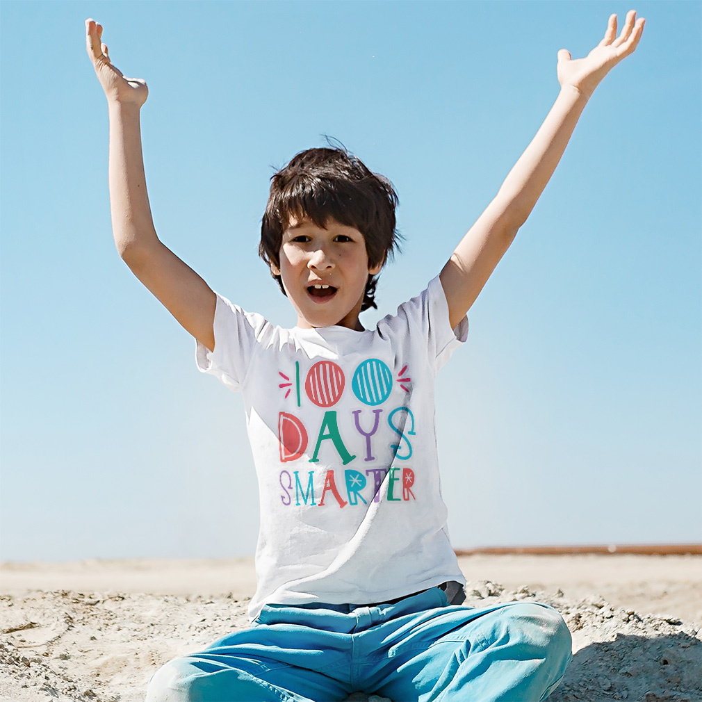 Toddler T-Shirt 100 Days Smarter Style G Cotton Back to Class Boy & Girl Clothes - Picture 3 of 14