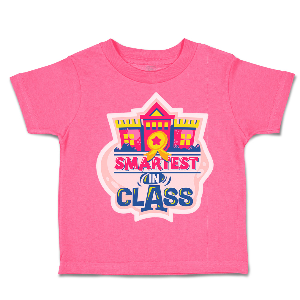 Toddler T-Shirt School Smartest in Class Cotton Back to Class Boy & Girl Clothes - Picture 7 of 14