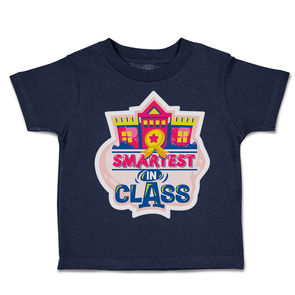 Toddler T-Shirt School Smartest in Class Cotton Back to Class Boy & Girl Clothes - Picture 10 of 14