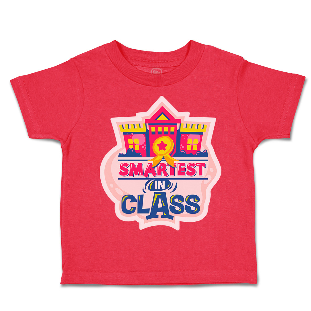 Toddler T-Shirt School Smartest in Class Cotton Back to Class Boy & Girl Clothes - Picture 12 of 14