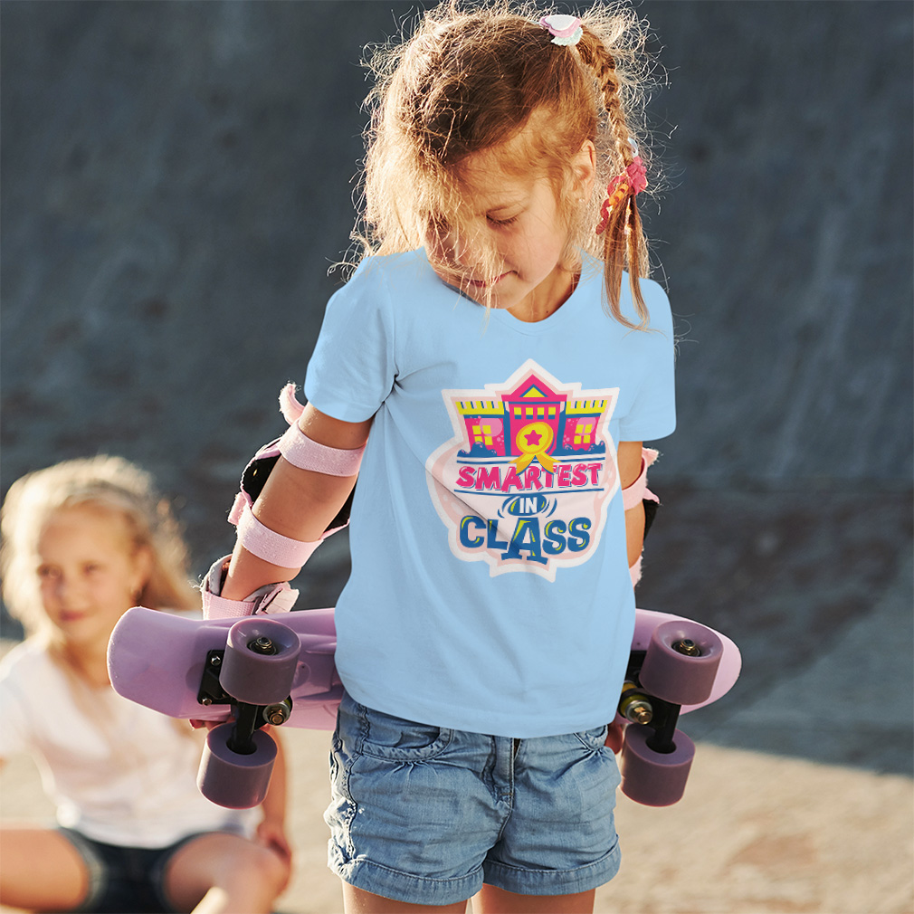 Toddler T-Shirt School Smartest in Class Cotton Back to Class Boy & Girl Clothes - Picture 3 of 14