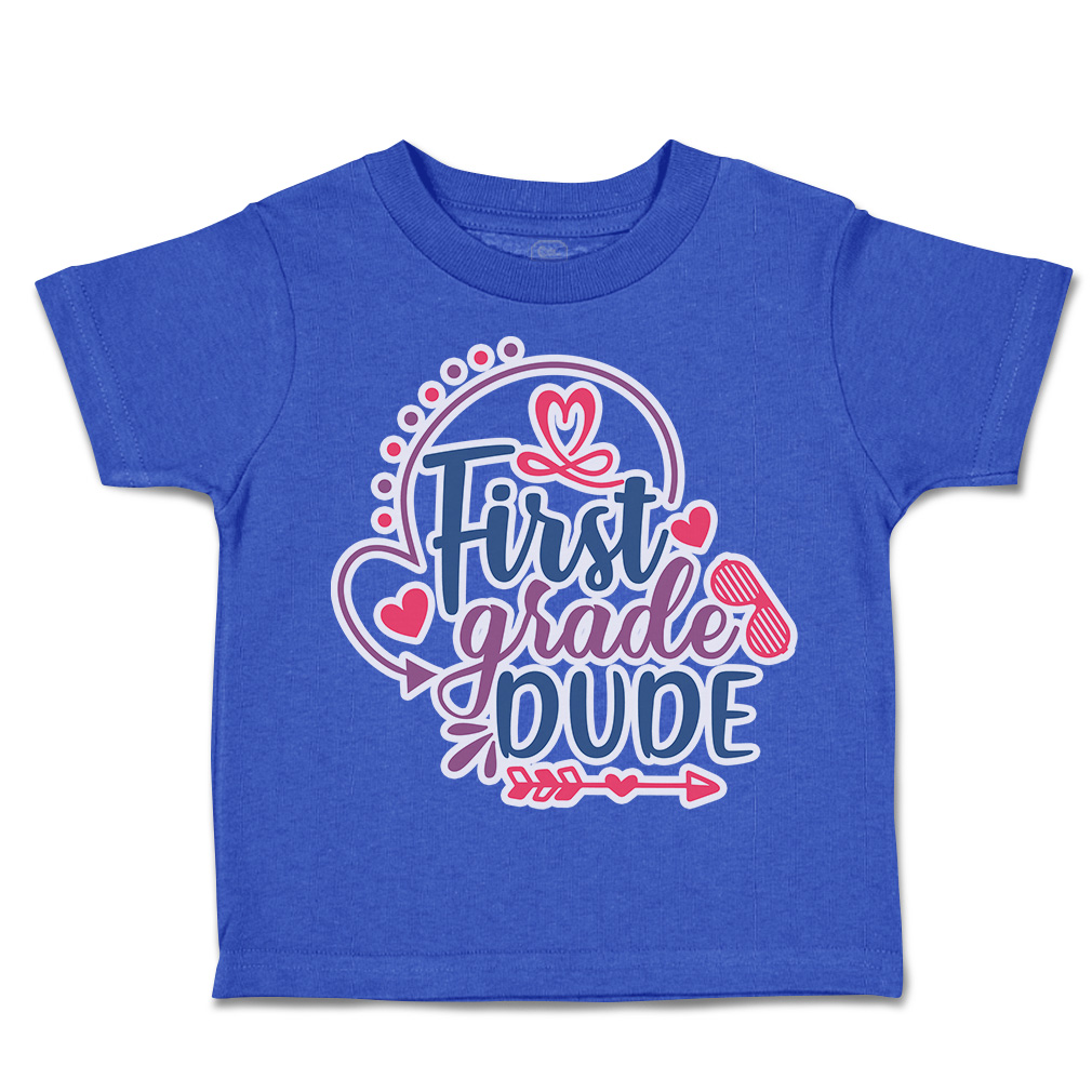Toddler T-Shirt First Grade Dude Back to Class Boy & Girl Clothes Baby Funny Tee - Picture 13 of 14
