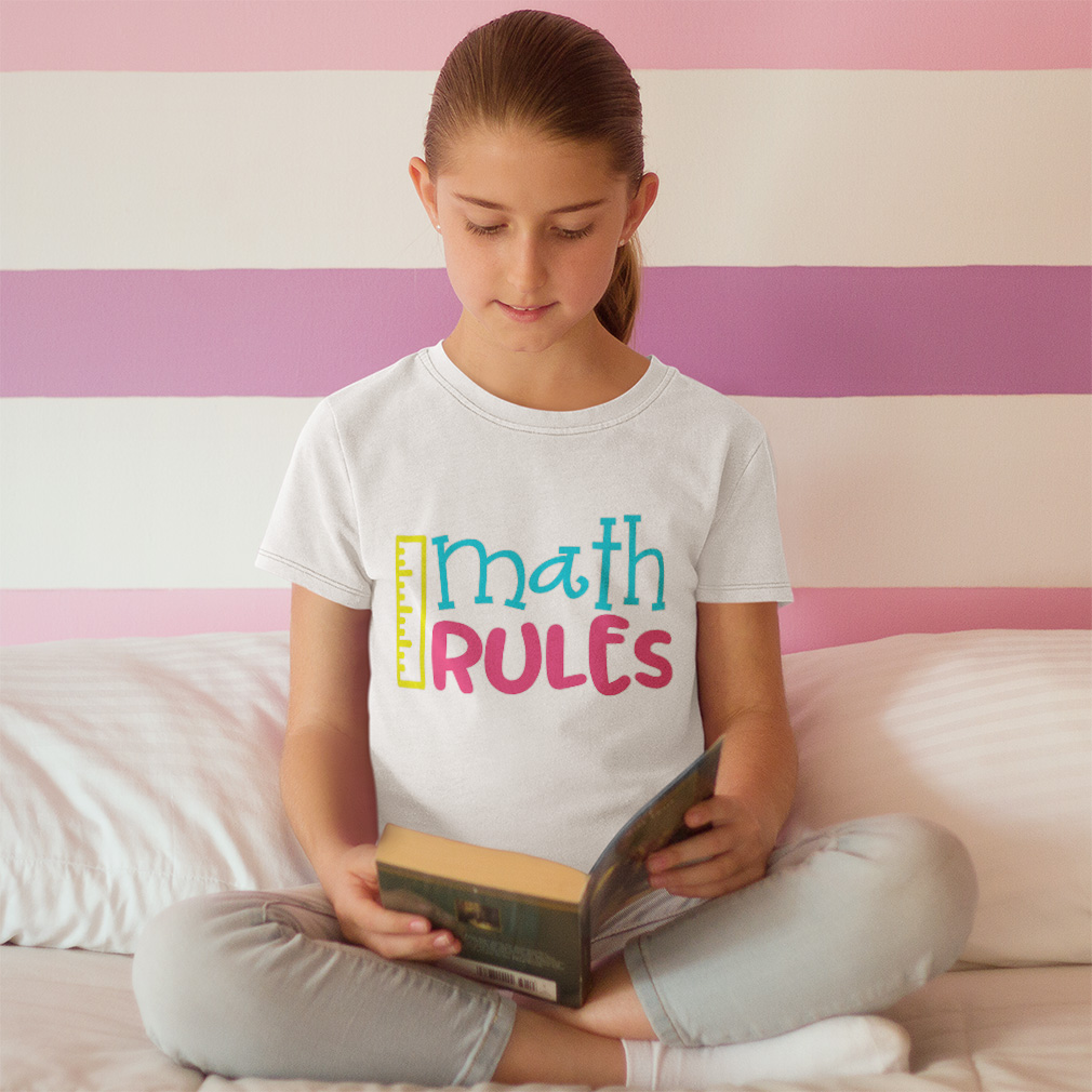 Toddler T-Shirt Math Rules Back to Class Boy & Girl Clothes Grade Baby Funny Tee - Picture 3 of 14
