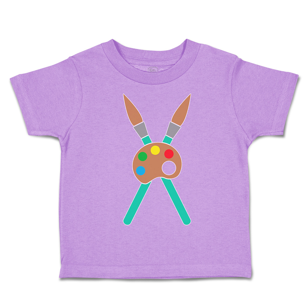 Toddler T-Shirt Paint Brushes with Pallet Back to Class Boy & Girl Clothes - Picture 5 of 14