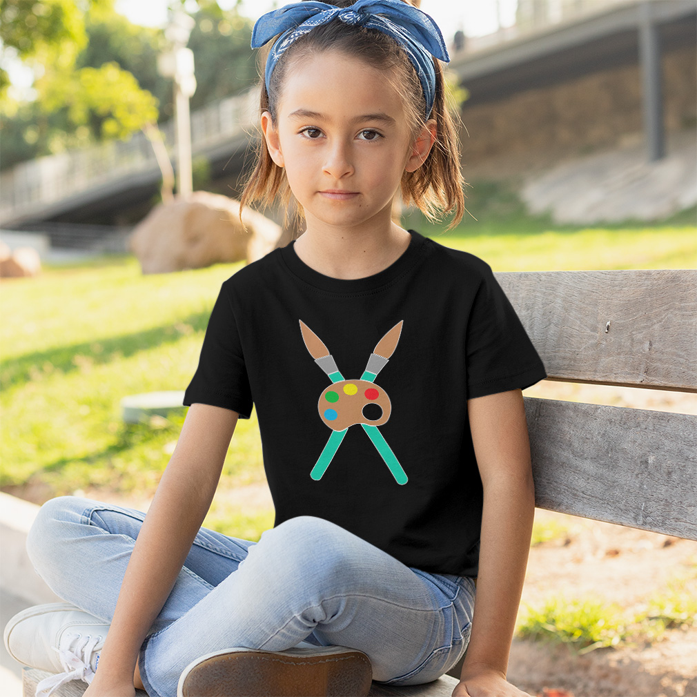 Toddler T-Shirt Paint Brushes with Pallet Back to Class Boy & Girl Clothes - Picture 3 of 14
