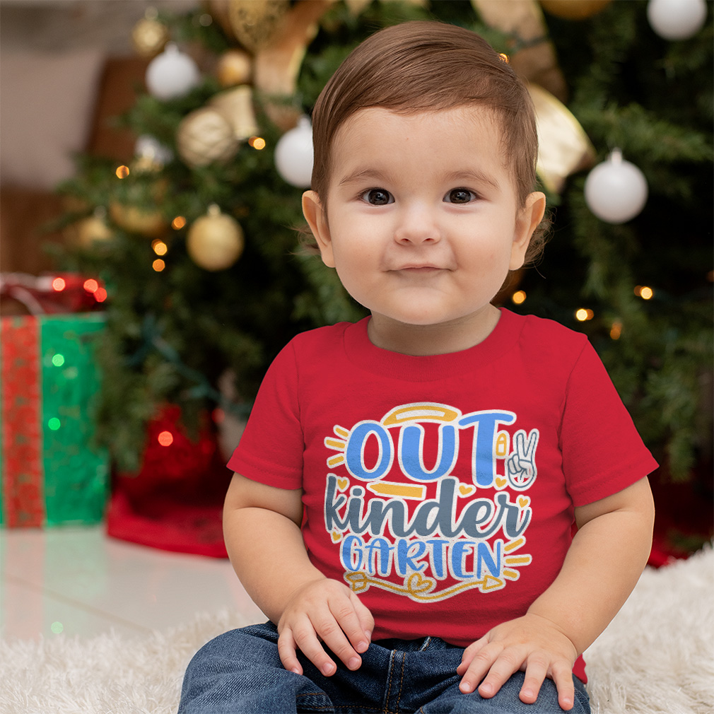 Toddler T-Shirt School Out Kinder Garden Cotton Back to Class Boy & Girl Clothes - Picture 3 of 14