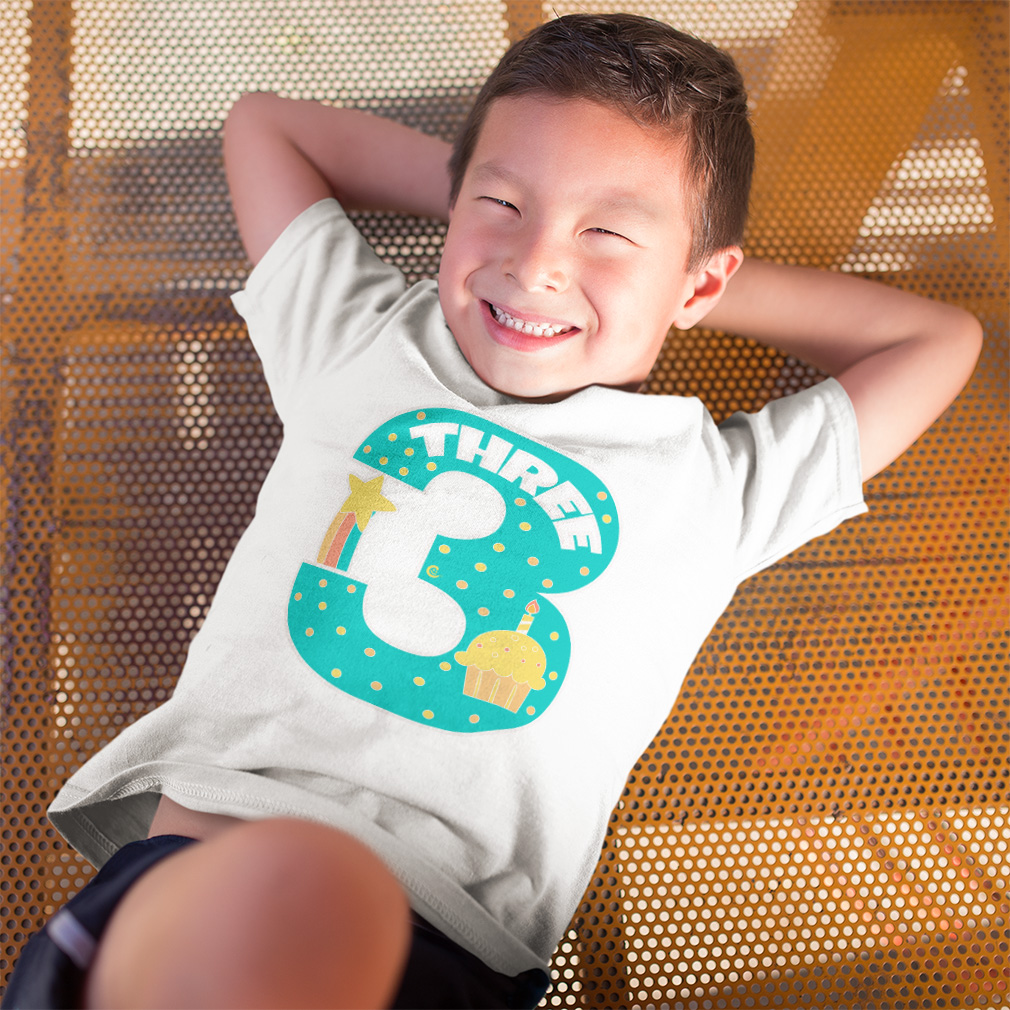 Toddler T-Shirt Birthday 3 Cotton Candles Boy & Girl Clothes Star Baby Funny Tee - Picture 3 of 18