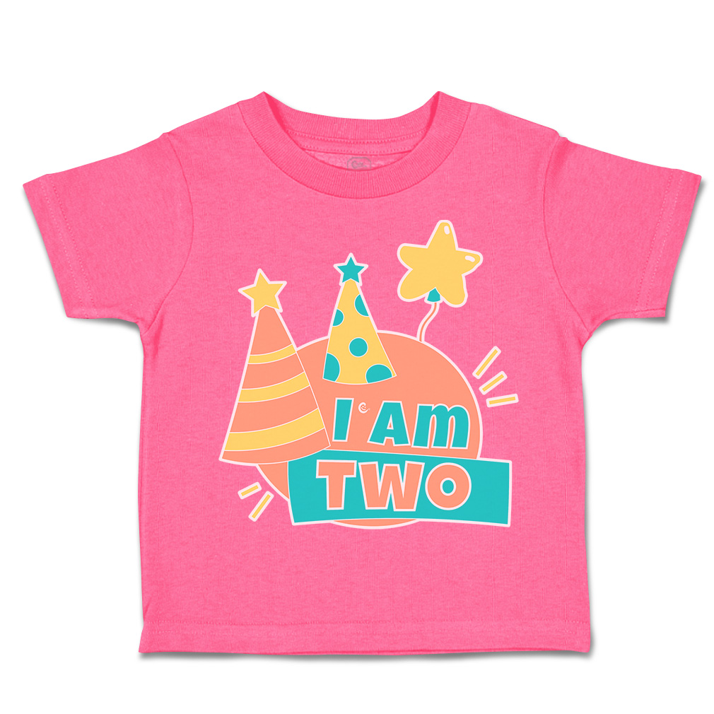Toddler T-Shirt Birthday I Am 2 Cotton Balloon Boy & Girl Clothes Baby Funny Tee - Picture 7 of 18