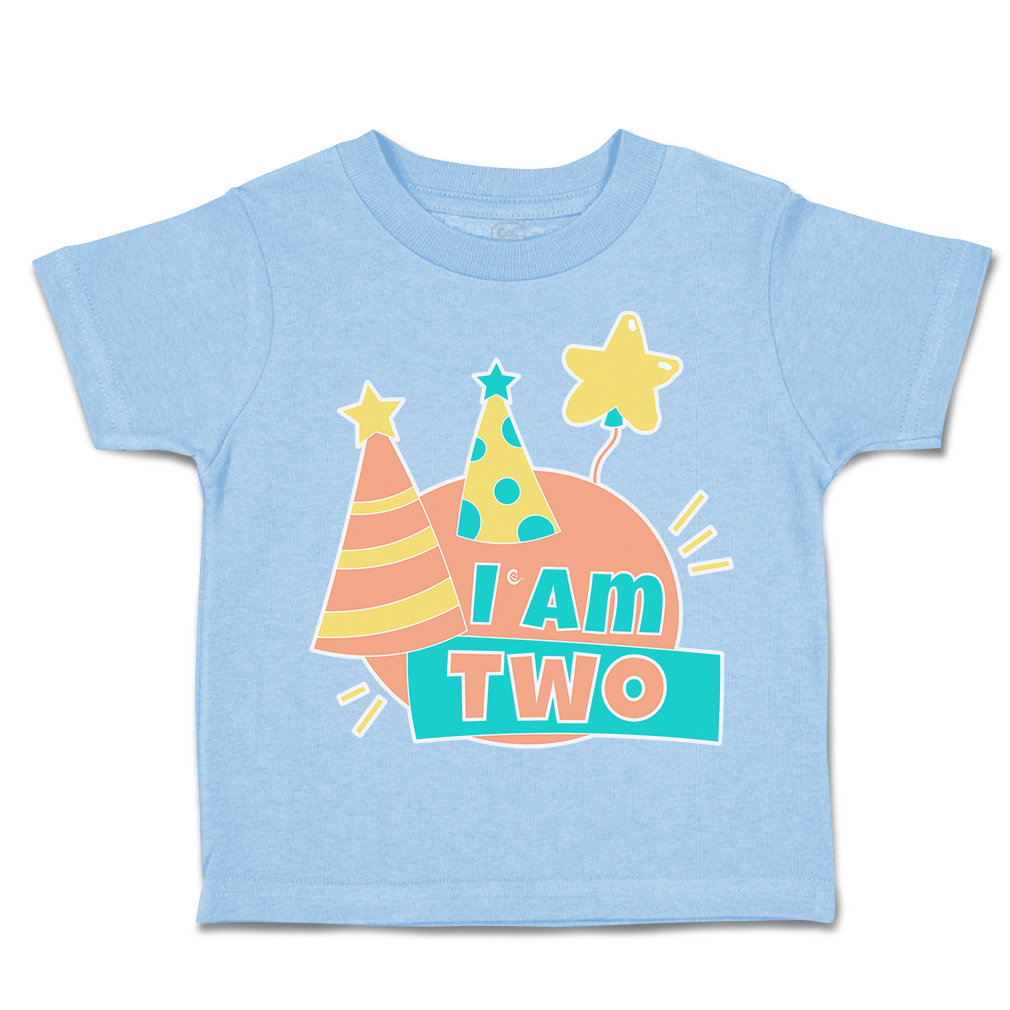 Toddler T-Shirt Birthday I Am 2 Cotton Balloon Boy & Girl Clothes Baby Funny Tee - Picture 16 of 18