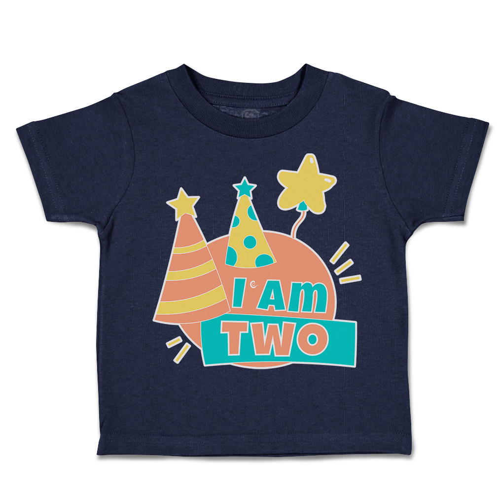 Toddler T-Shirt Birthday I Am 2 Cotton Balloon Boy & Girl Clothes Baby Funny Tee - Picture 10 of 18