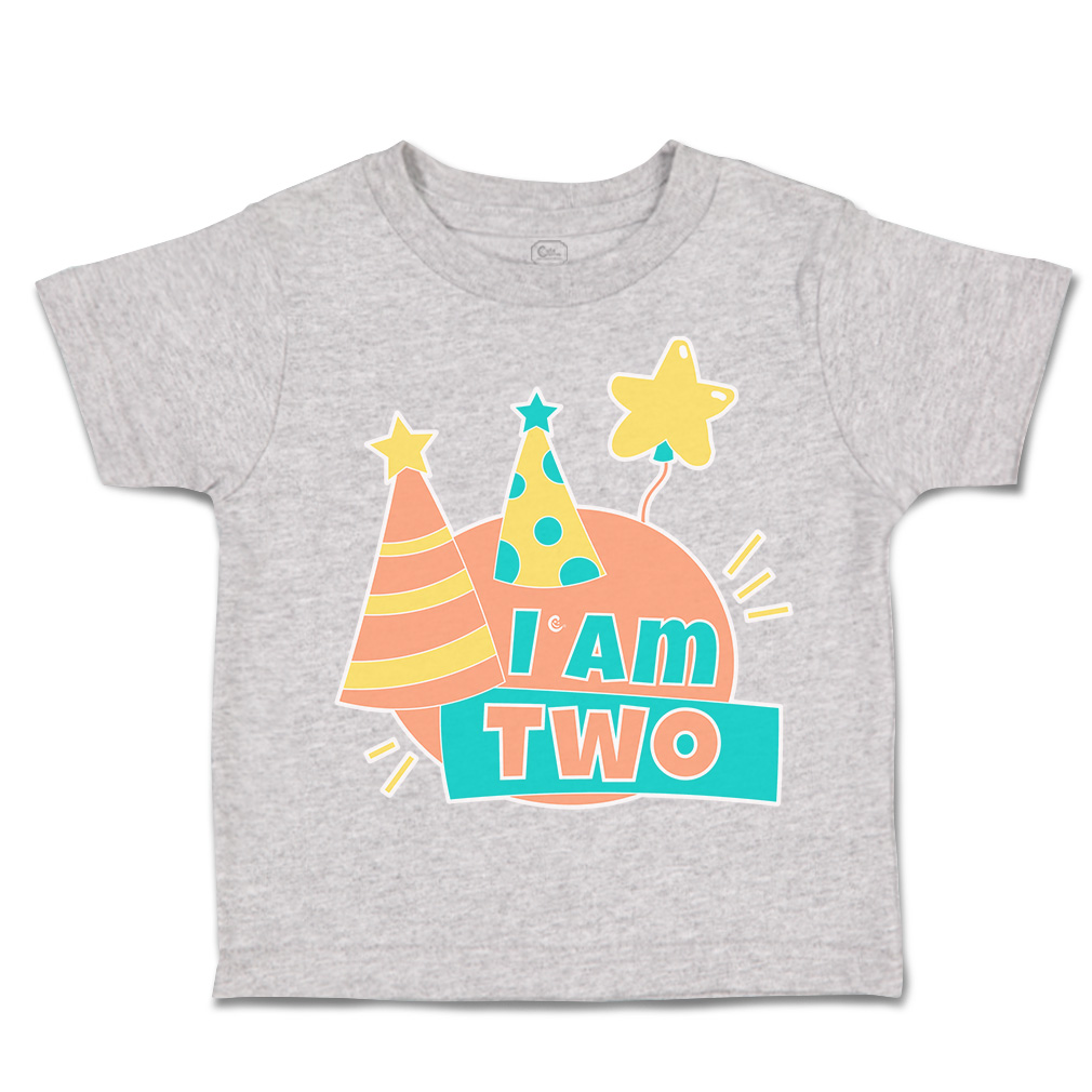 Toddler T-Shirt Birthday I Am 2 Cotton Balloon Boy & Girl Clothes Baby Funny Tee - Picture 11 of 18