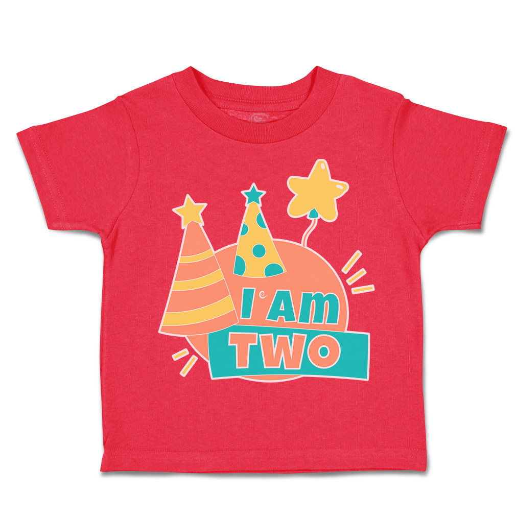 Toddler T-Shirt Birthday I Am 2 Cotton Balloon Boy & Girl Clothes Baby Funny Tee - Picture 12 of 18