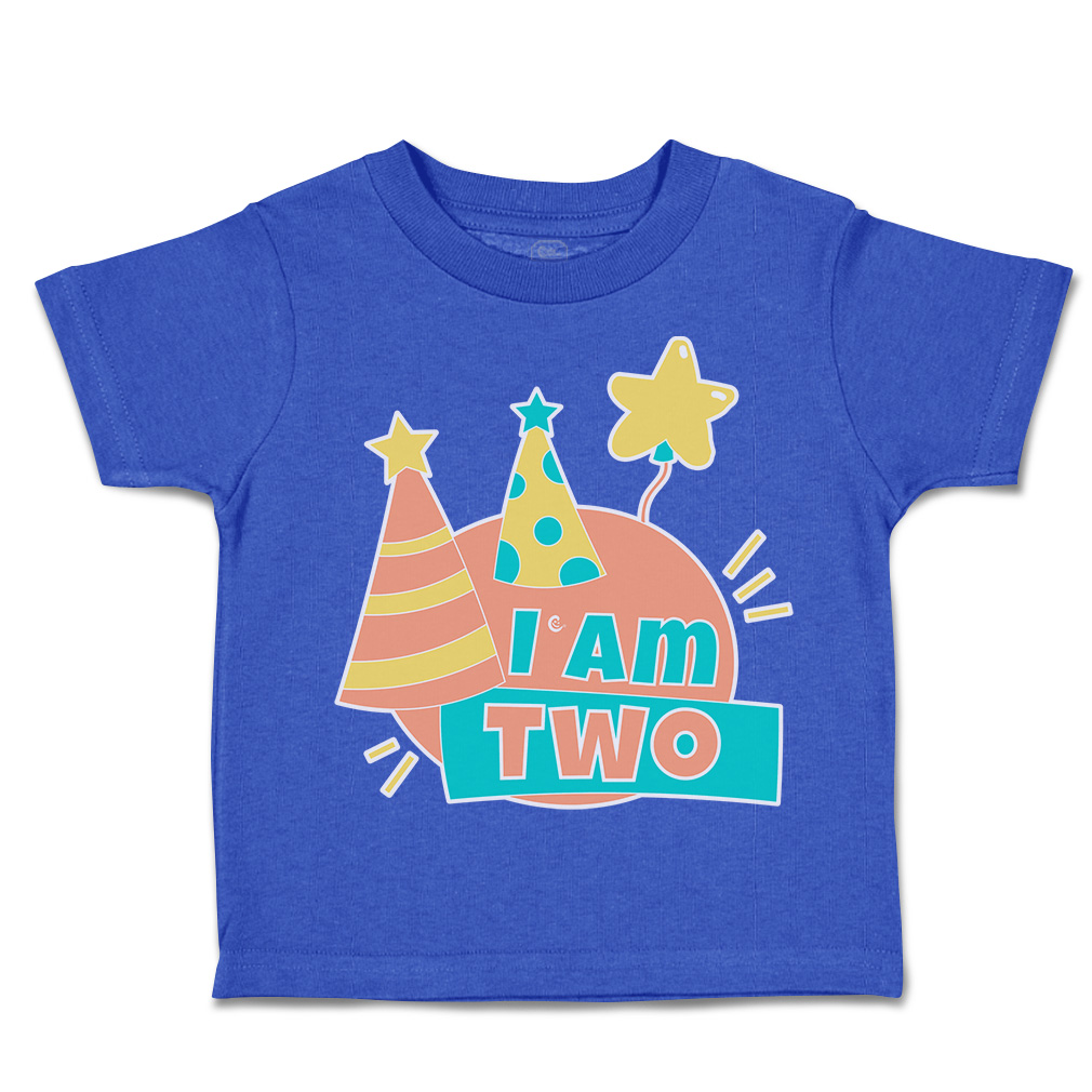 Toddler T-Shirt Birthday I Am 2 Cotton Balloon Boy & Girl Clothes Baby Funny Tee - Picture 13 of 18