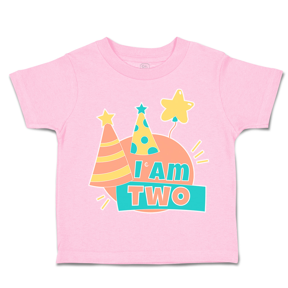 Toddler T-Shirt Birthday I Am 2 Cotton Balloon Boy & Girl Clothes Baby Funny Tee - Picture 18 of 18