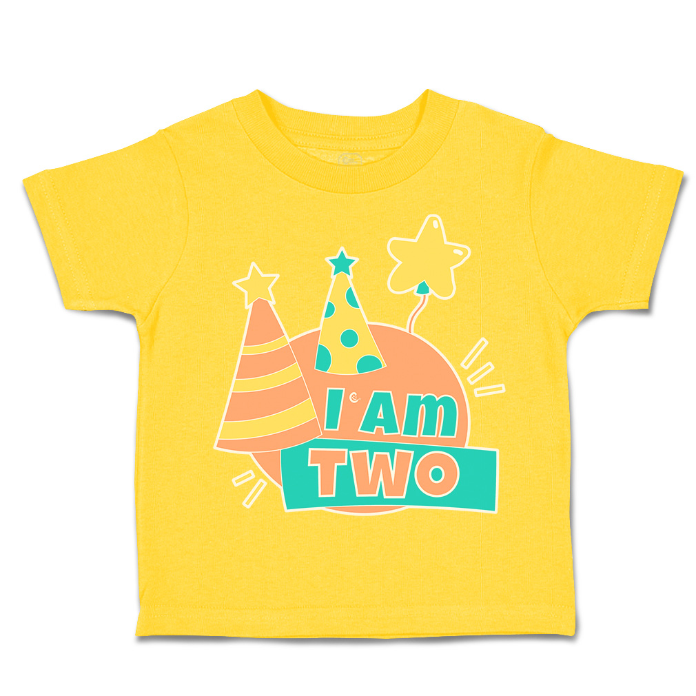 Toddler T-Shirt Birthday I Am 2 Cotton Balloon Boy & Girl Clothes Baby Funny Tee - Picture 14 of 18