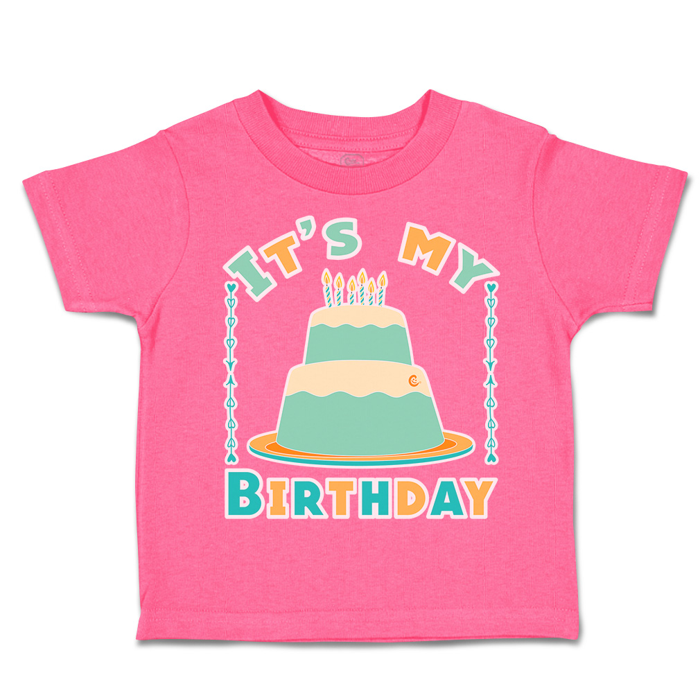 Toddler T-Shirt It's My Birthday Style A Cotton Happiness Boy & Girl Clothes - Picture 7 of 18