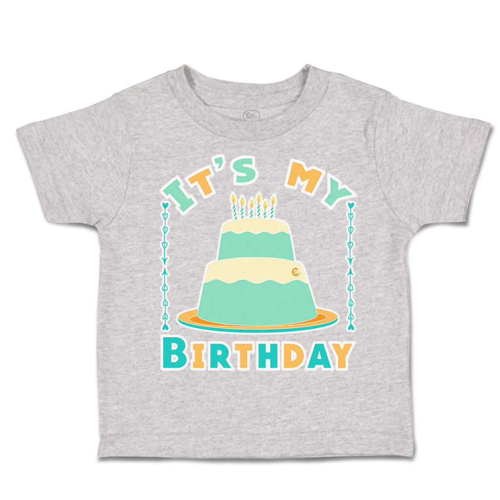 Toddler T-Shirt It's My Birthday Style A Cotton Happiness Boy & Girl Clothes - Picture 11 of 18
