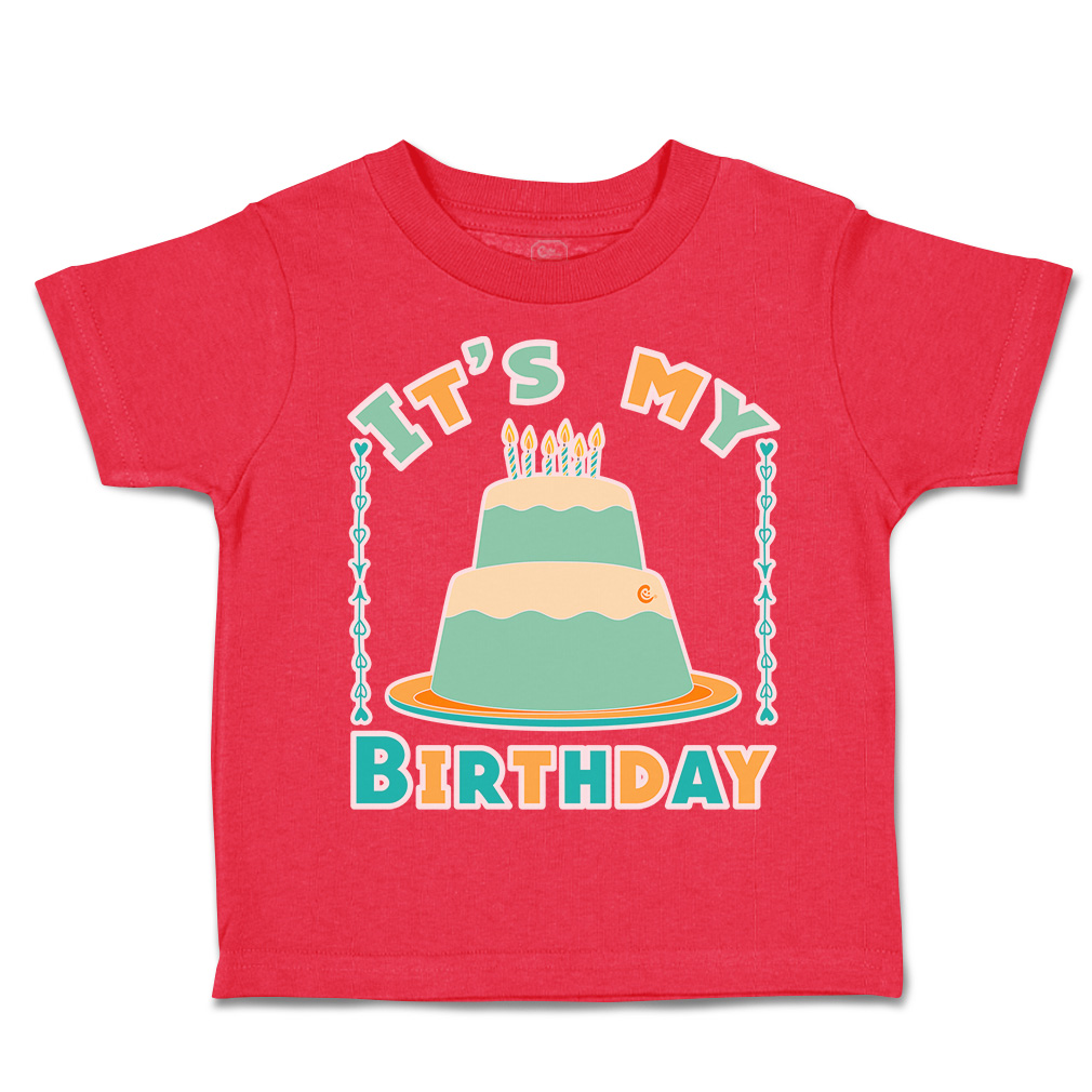 Toddler T-Shirt It's My Birthday Style A Cotton Happiness Boy & Girl Clothes - Picture 12 of 18