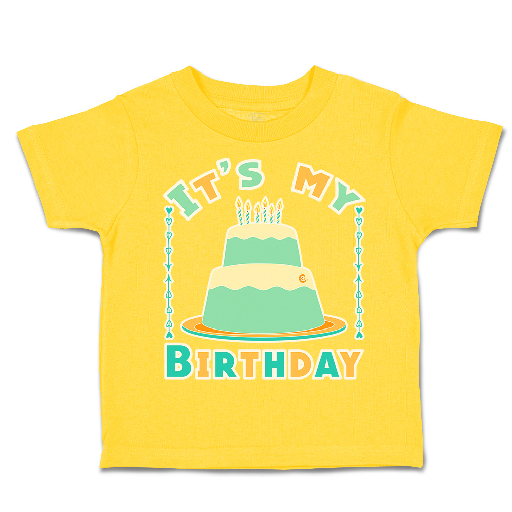 Toddler T-Shirt It's My Birthday Style A Cotton Happiness Boy & Girl Clothes - Picture 14 of 18