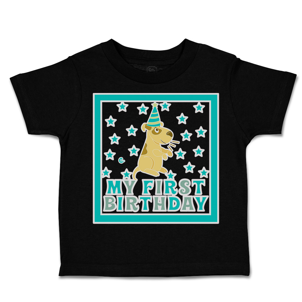 Toddler T-Shirt My First Birthday Cotton Hat Boy & Girl Clothes Baby Funny Tee - Picture 8 of 18