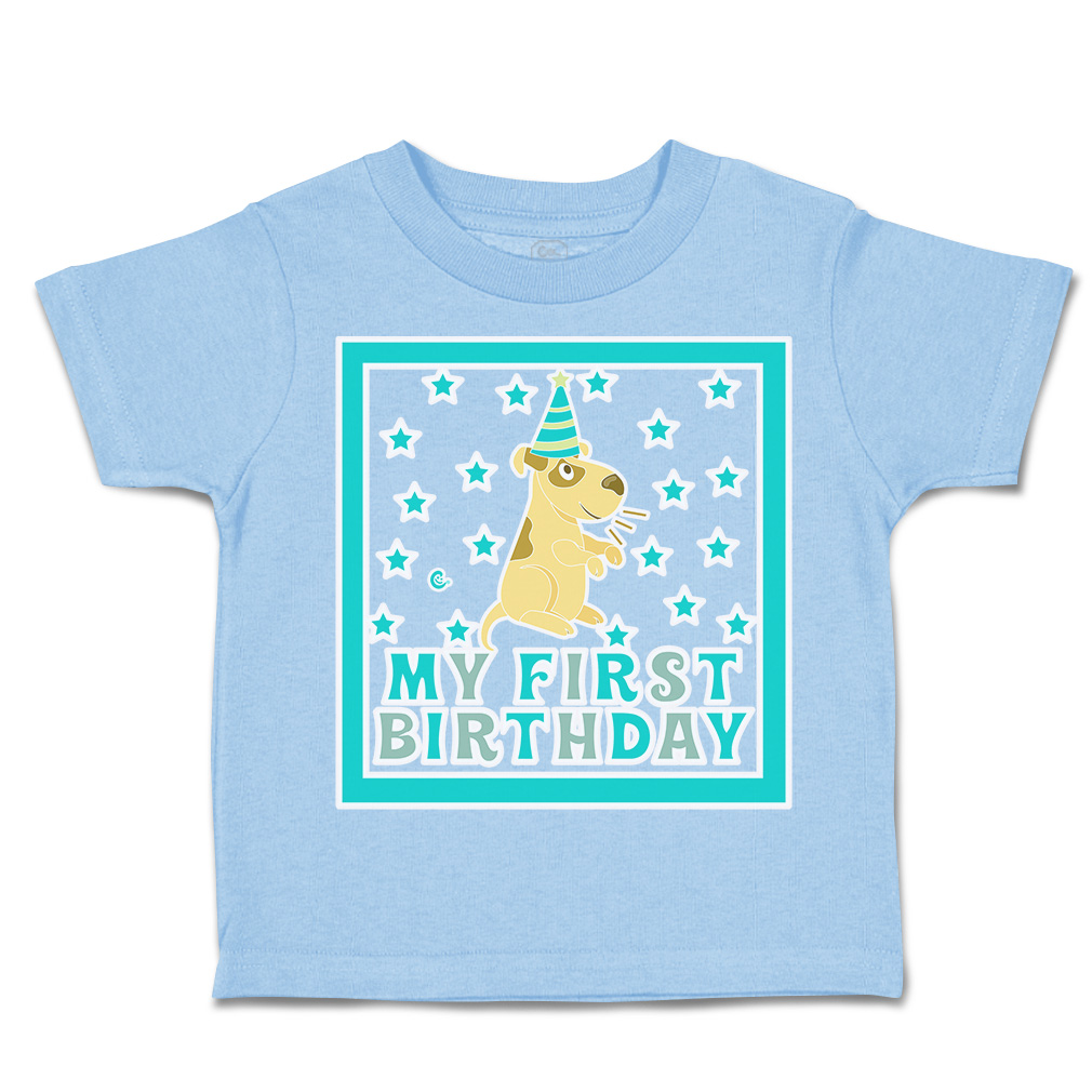 Toddler T-Shirt My First Birthday Cotton Hat Boy & Girl Clothes Baby Funny Tee - Picture 16 of 18