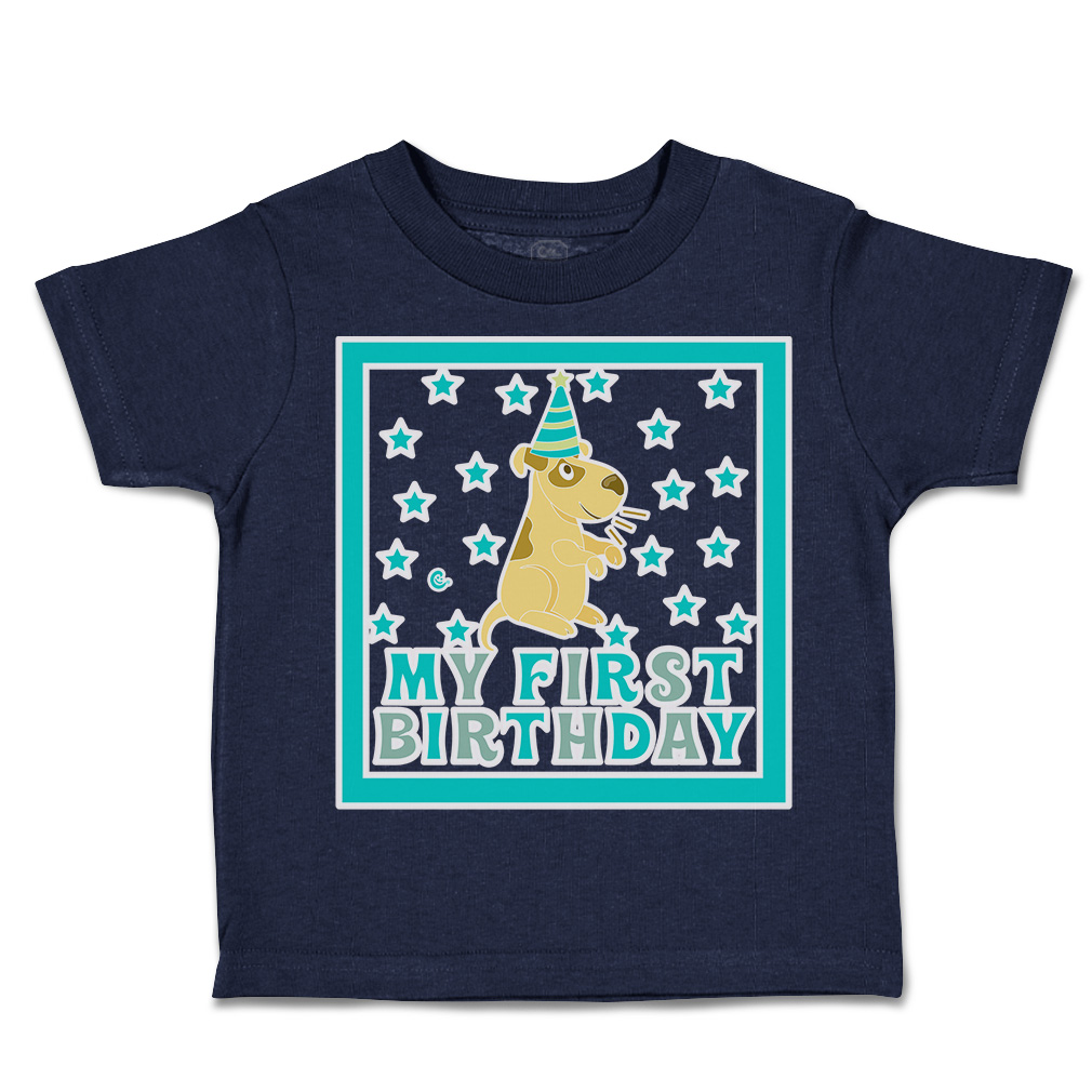 Toddler T-Shirt My First Birthday Cotton Hat Boy & Girl Clothes Baby Funny Tee - Picture 10 of 18