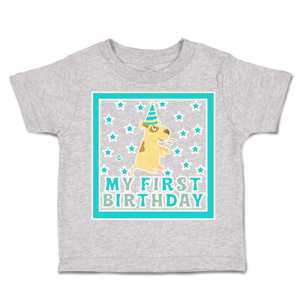Toddler T-Shirt My First Birthday Cotton Hat Boy & Girl Clothes Baby Funny Tee - Picture 11 of 18