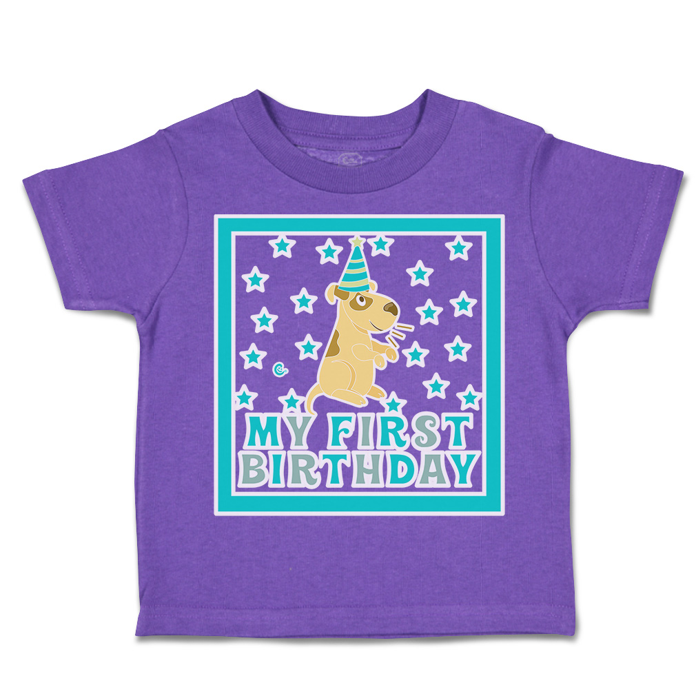 Toddler T-Shirt My First Birthday Cotton Hat Boy & Girl Clothes Baby Funny Tee - Picture 17 of 18