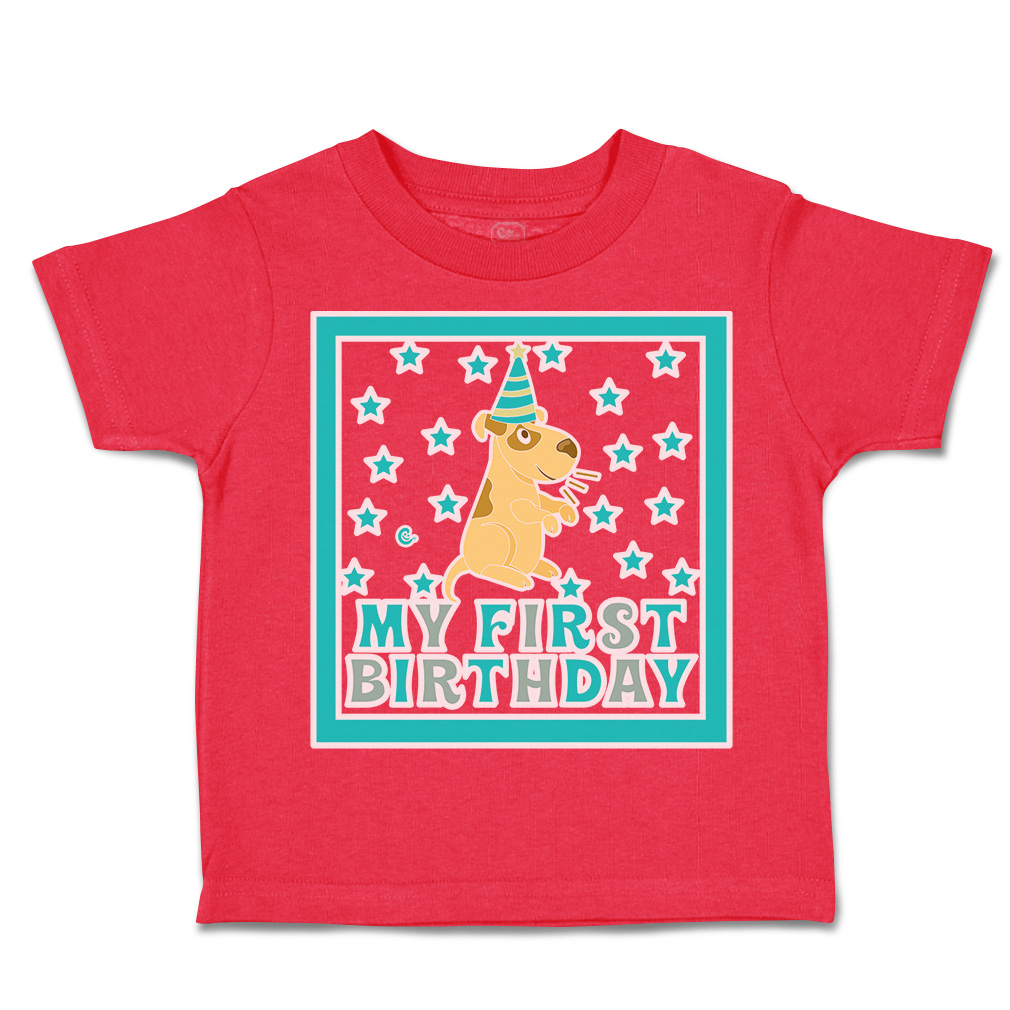 Toddler T-Shirt My First Birthday Cotton Hat Boy & Girl Clothes Baby Funny Tee - Picture 12 of 18