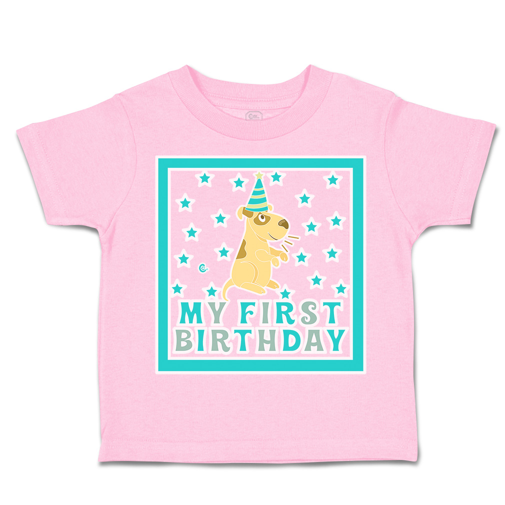 Toddler T-Shirt My First Birthday Cotton Hat Boy & Girl Clothes Baby Funny Tee - Picture 18 of 18