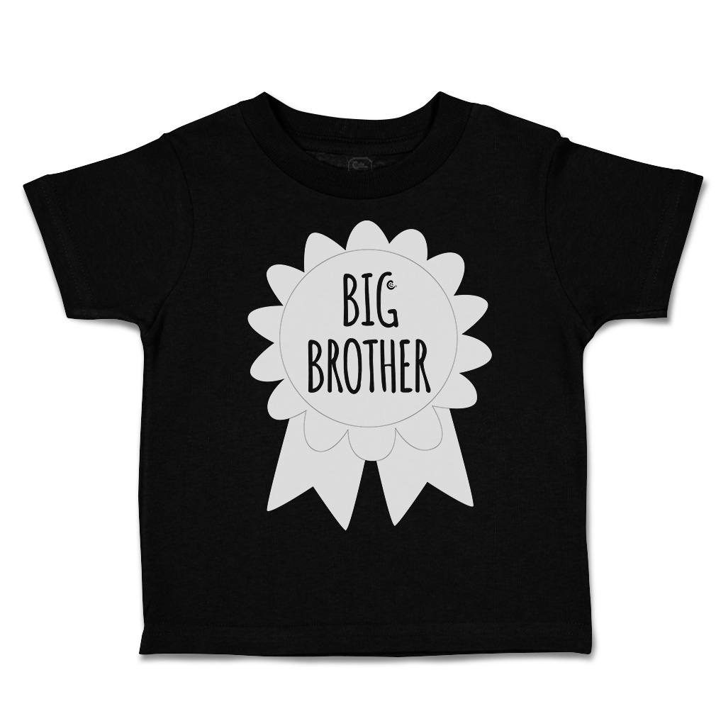 Toddler T-Shirt Big Brother Badge Style A Cotton Siblings Boy & Girl Clothes - Picture 8 of 18