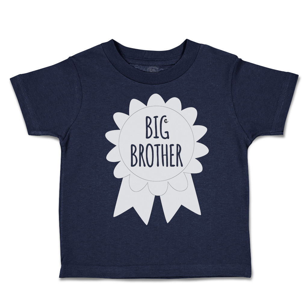 Toddler T-Shirt Big Brother Badge Style A Cotton Siblings Boy & Girl Clothes - Picture 10 of 18