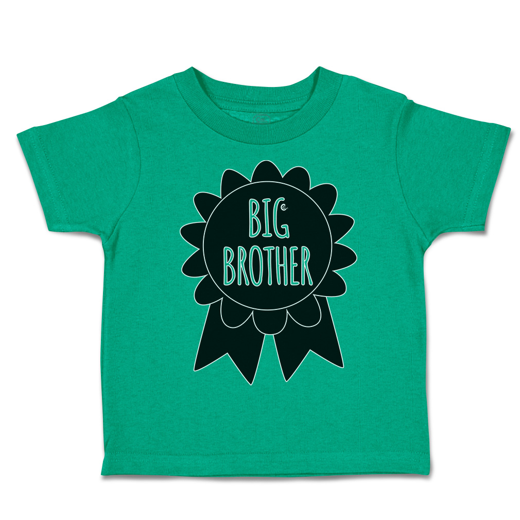 Toddler T-Shirt Big Brother Badge Style A Cotton Siblings Boy & Girl Clothes - Picture 9 of 18