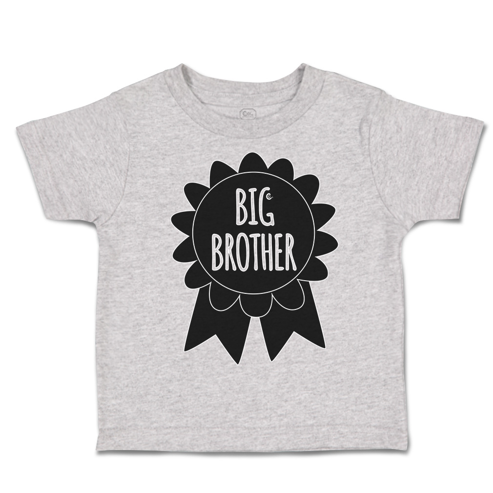 Toddler T-Shirt Big Brother Badge Style A Cotton Siblings Boy & Girl Clothes - Picture 11 of 18